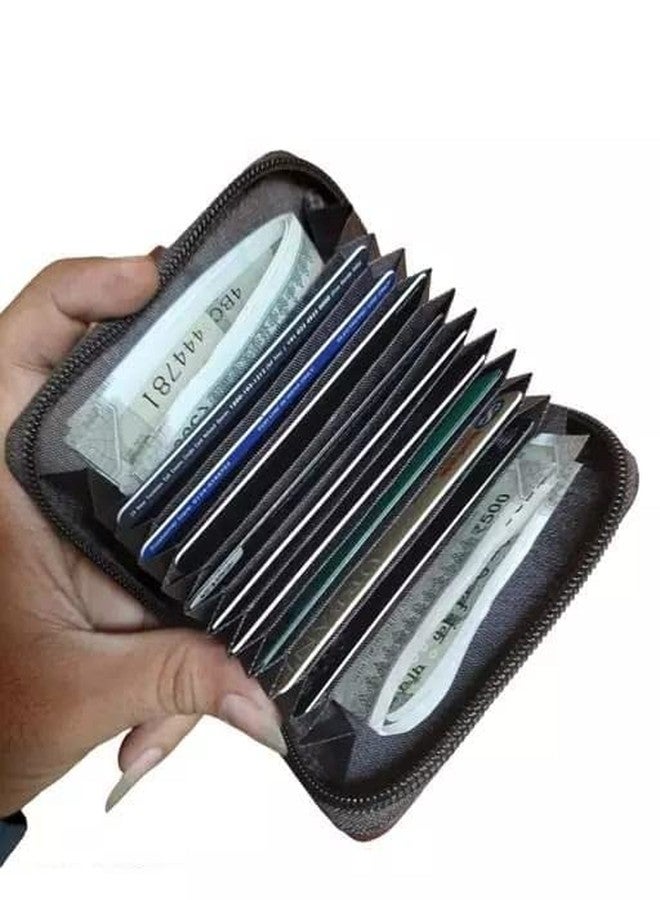 Brajin Men Black Genuine Leather Card Holder Wallet - Image 4
